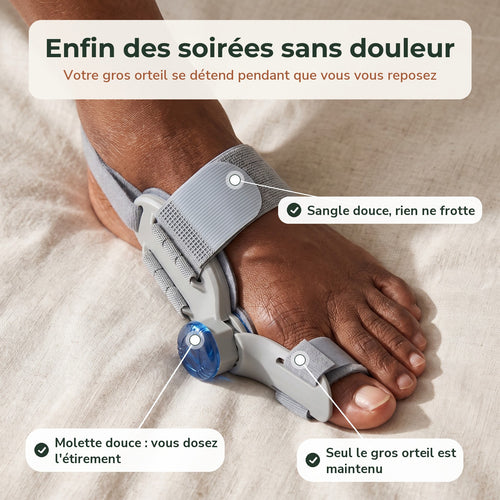Enfin des soirées sans douleur : l'attelle Valéa portée