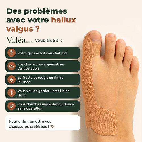 Des problèmes avec votre hallux valgus ? ValéaCare vous aide